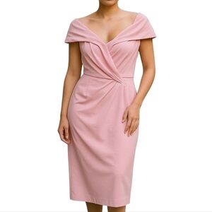 Rene Ruiz Collection Pink Knee Length Classic Corset Dress Size 12
